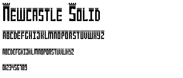 NewcastlE SoliD font